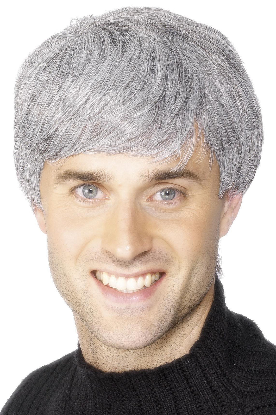 Smiffy's Men's Grey Corporate Modern Male Wig