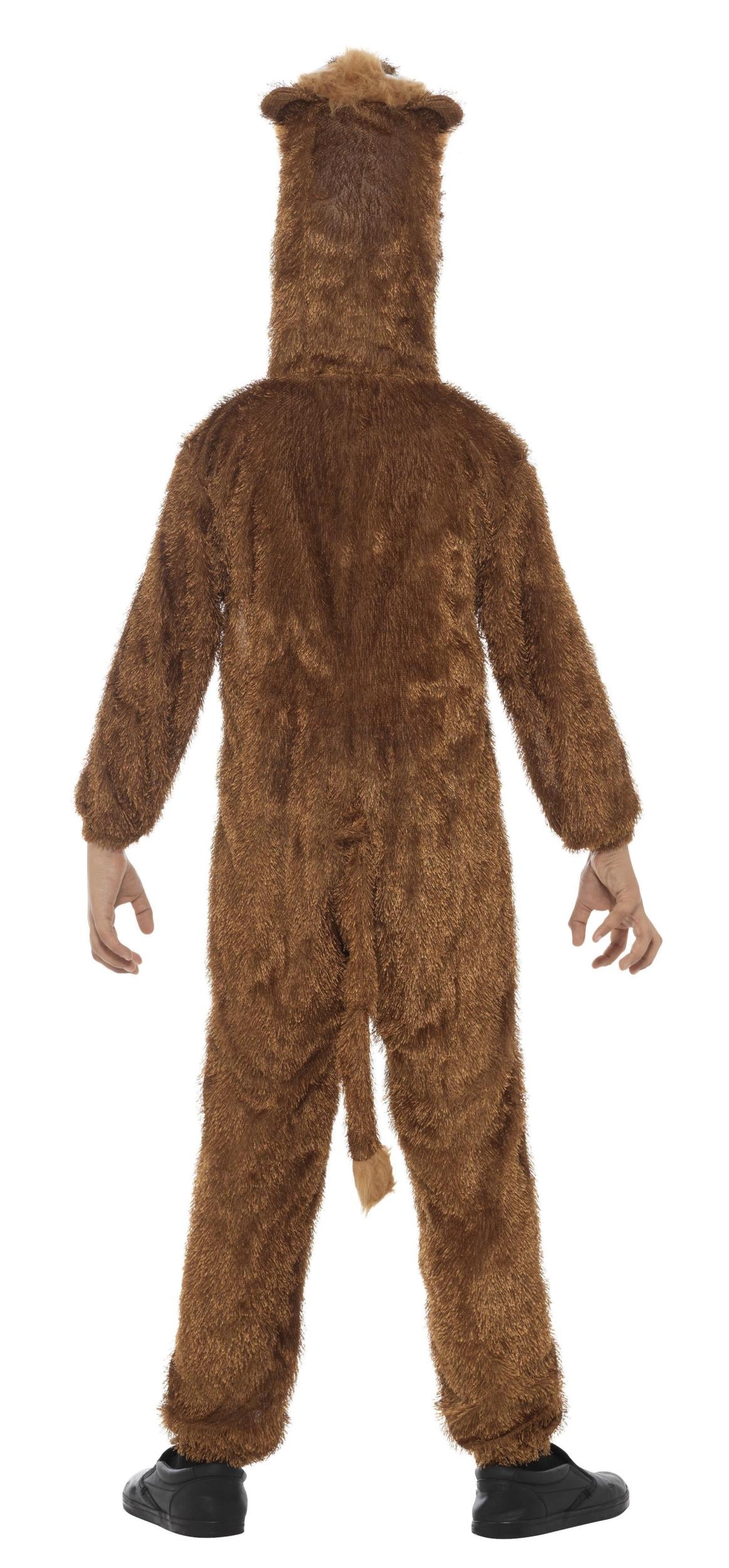 Lion Jumpsuit With Attached Hood Child Jungle Costume Medium