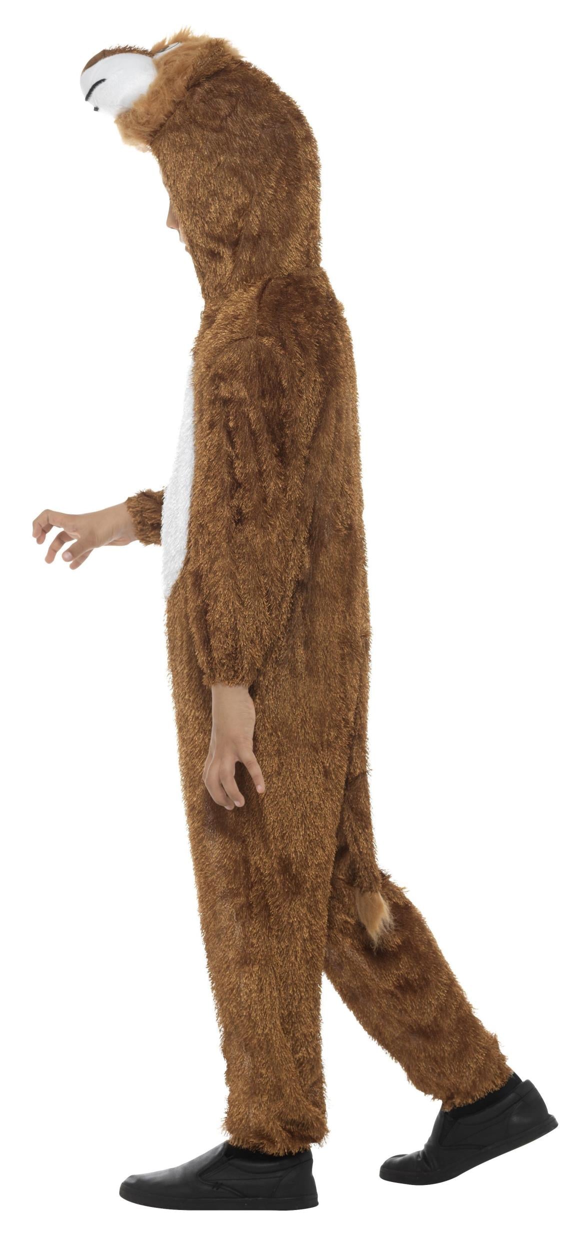 Lion Jumpsuit With Attached Hood Child Jungle Costume Medium