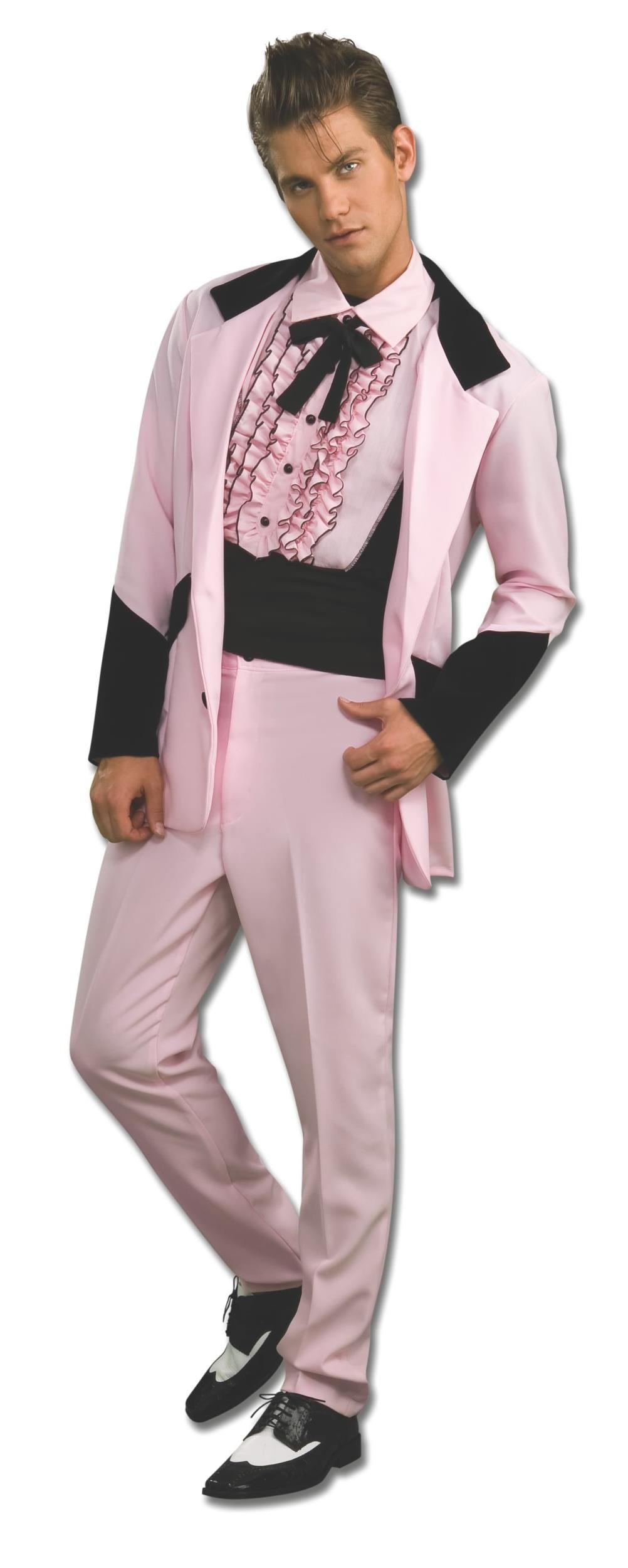 Pink Lounge Lizard 50's Prom King Suit Adult Costume Size X-Large