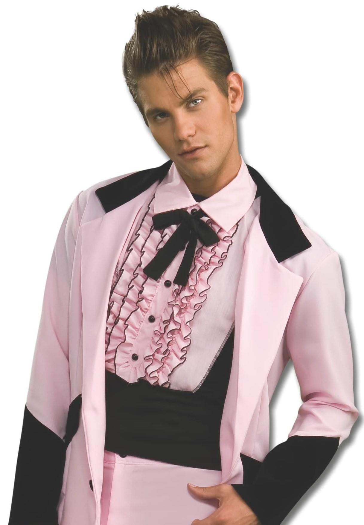 Pink Lounge Lizard 50's Prom King Suit Adult Costume Size X-Large