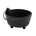 Black Mini Cauldron Which Halloween Decor 8-1/2" Diameter
