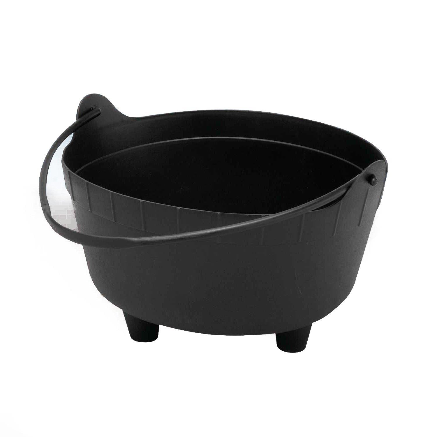 Black Mini Cauldron Which Halloween Decor 8-1/2" Diameter