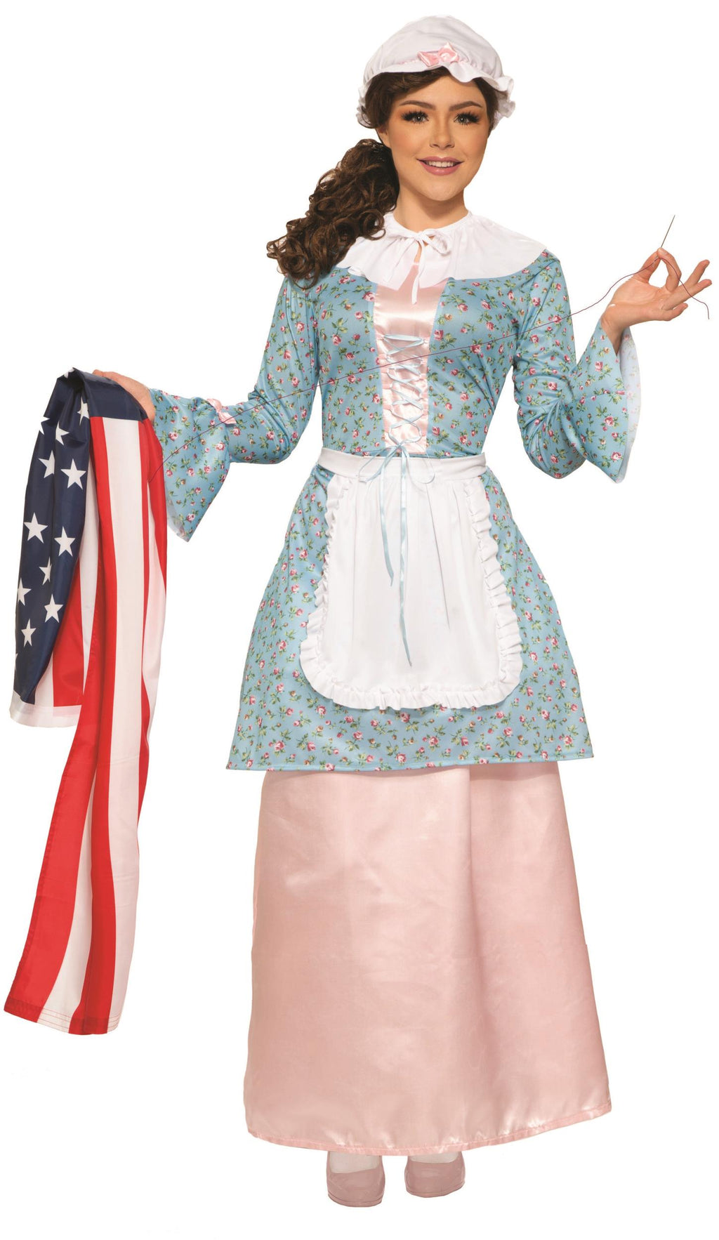Betsy Ross Costume Founding Woman Adult Patriotic Attire Standard Size