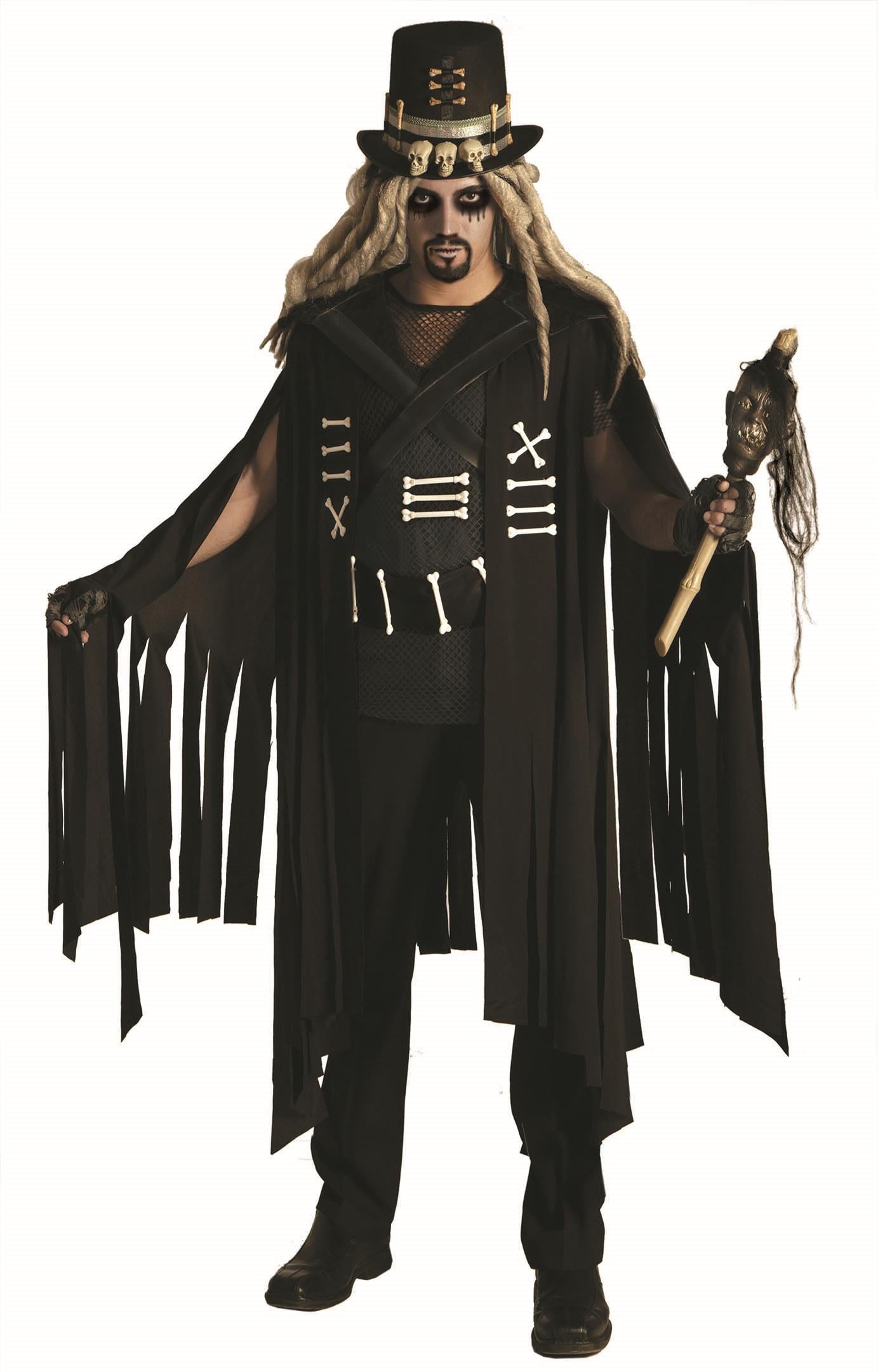 Black and White Voodoo Charmer King Gothic Costume Standard