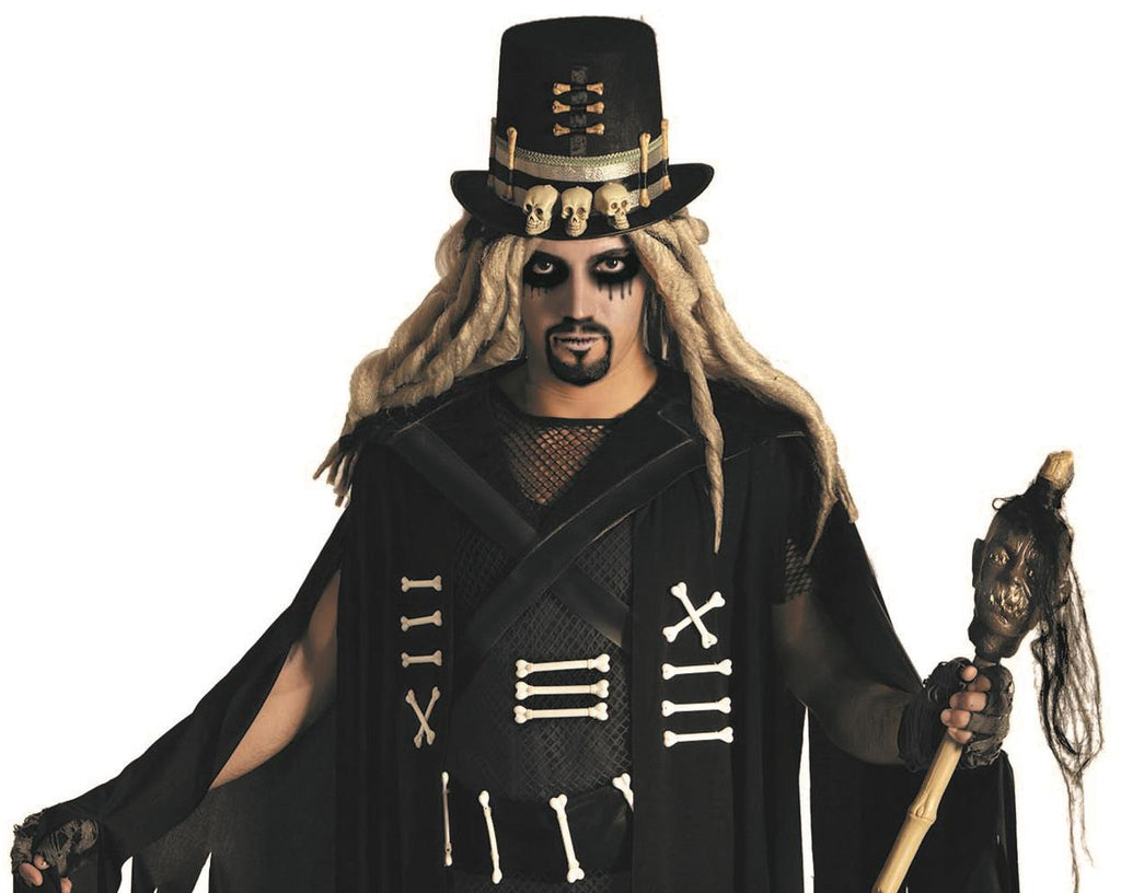 Black and White Voodoo Charmer King Gothic Costume Standard