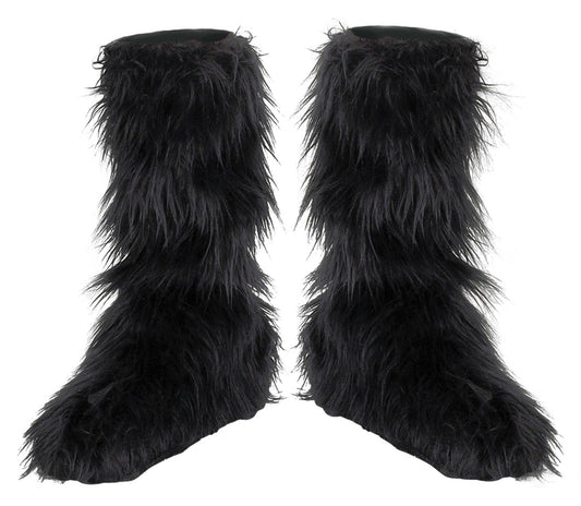 D/Ceptions Child Black Furry Boot Covers