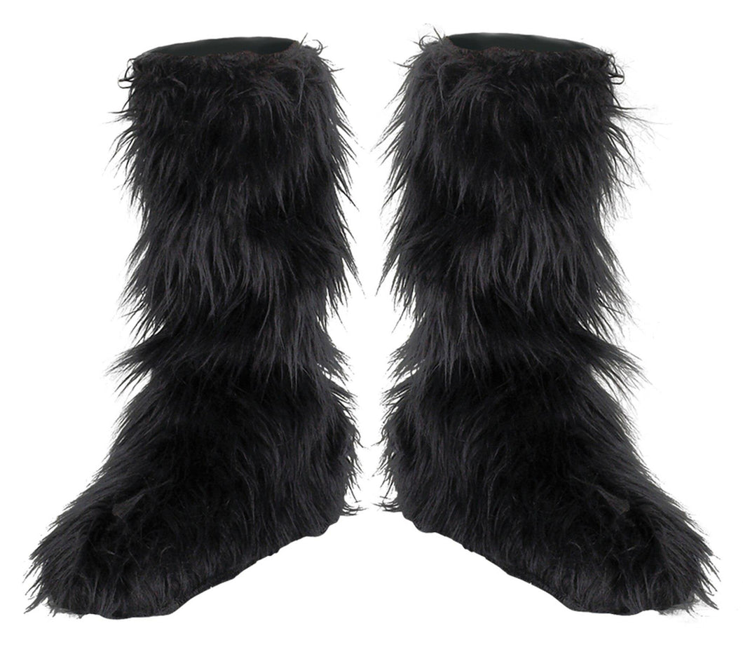 D/Ceptions Child Black Furry Boot Covers