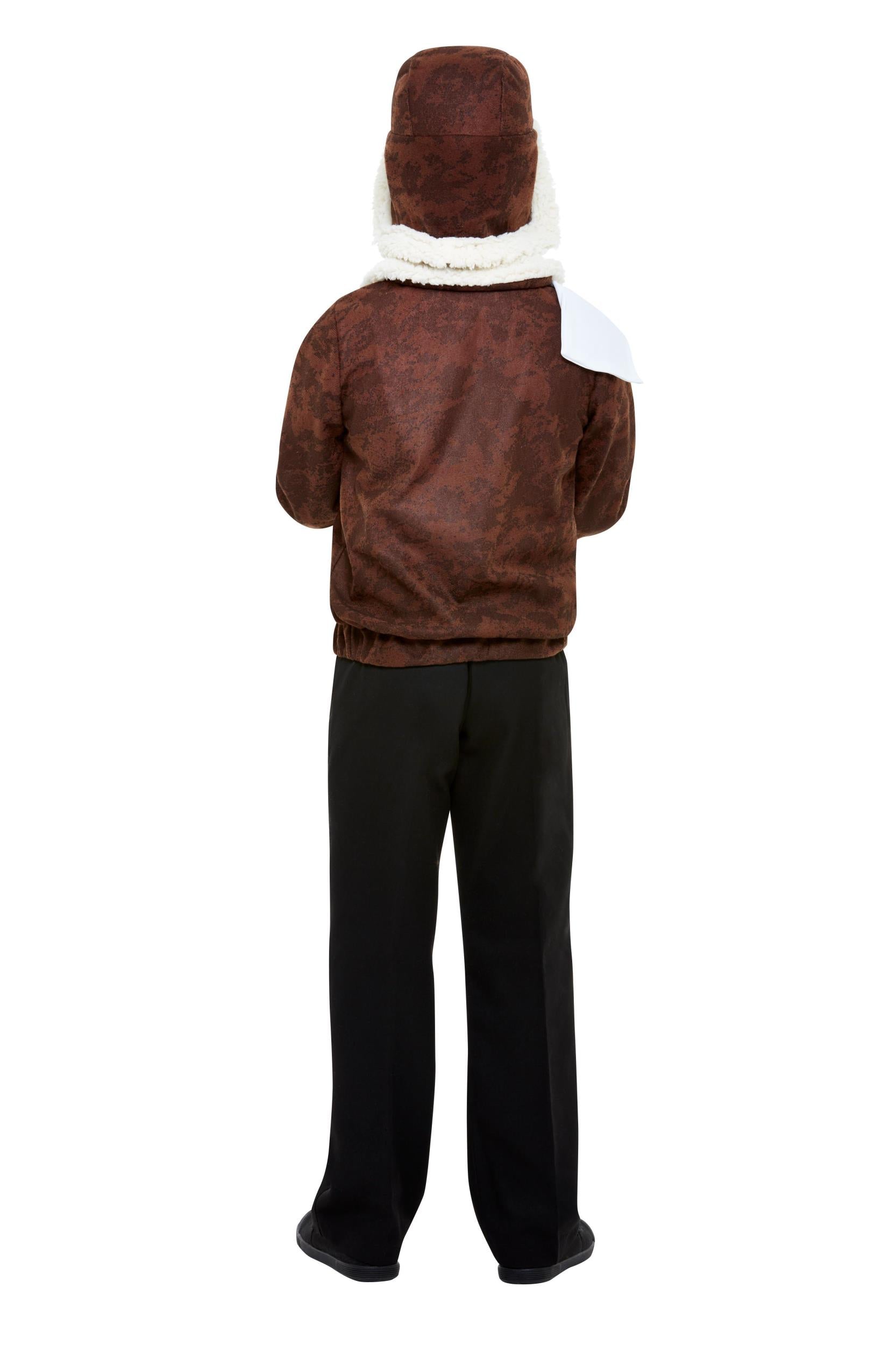 WW1 Child Aviator Pilot Costume Brown Medium