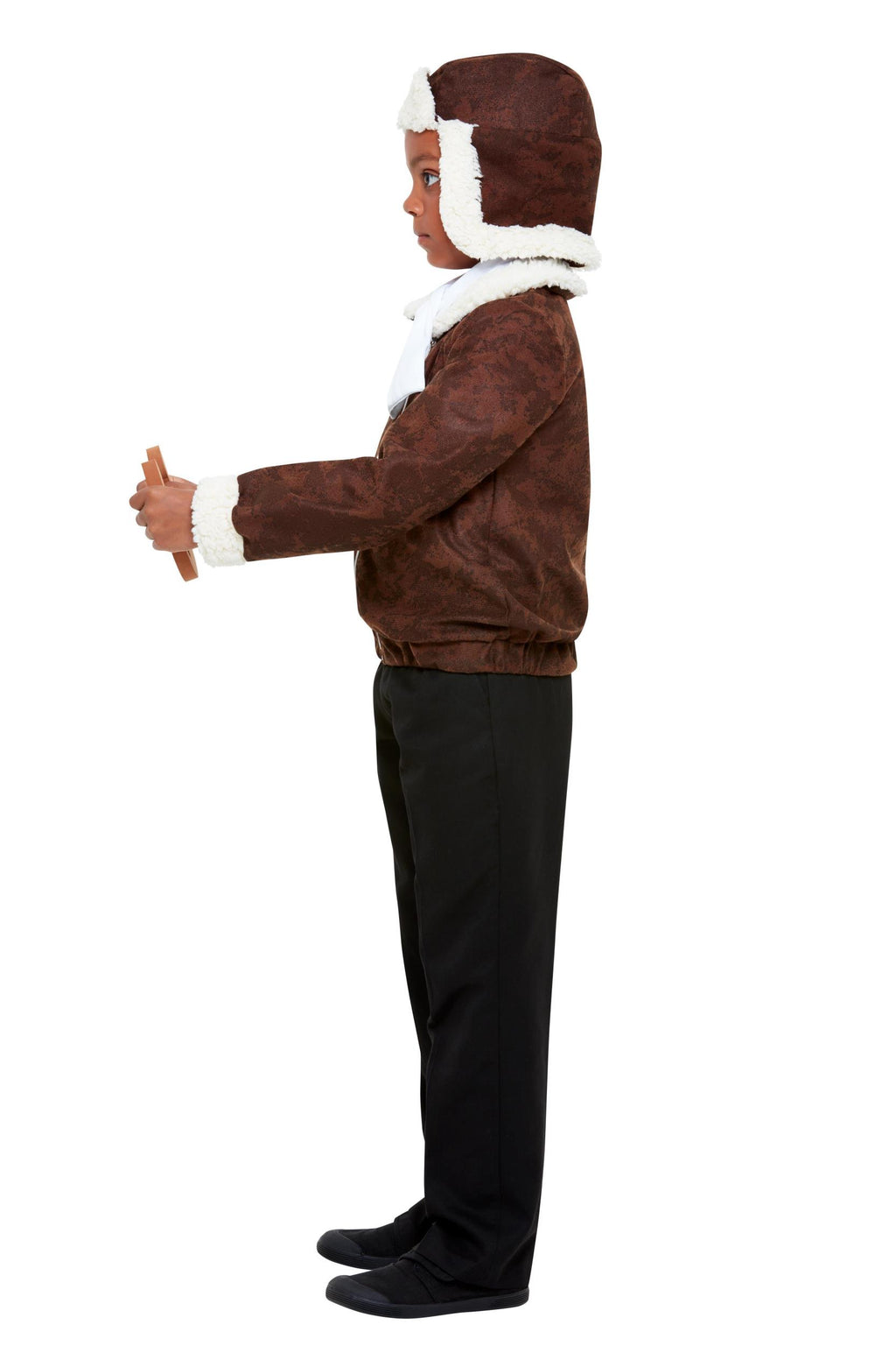 WW1 Child Aviator Pilot Costume Brown Large