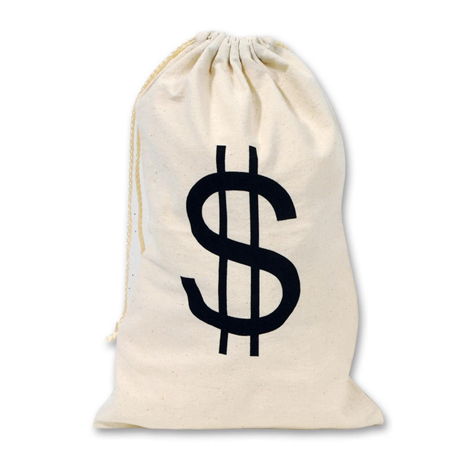 Large Money Bag Costume Accessory 17'' x 11''