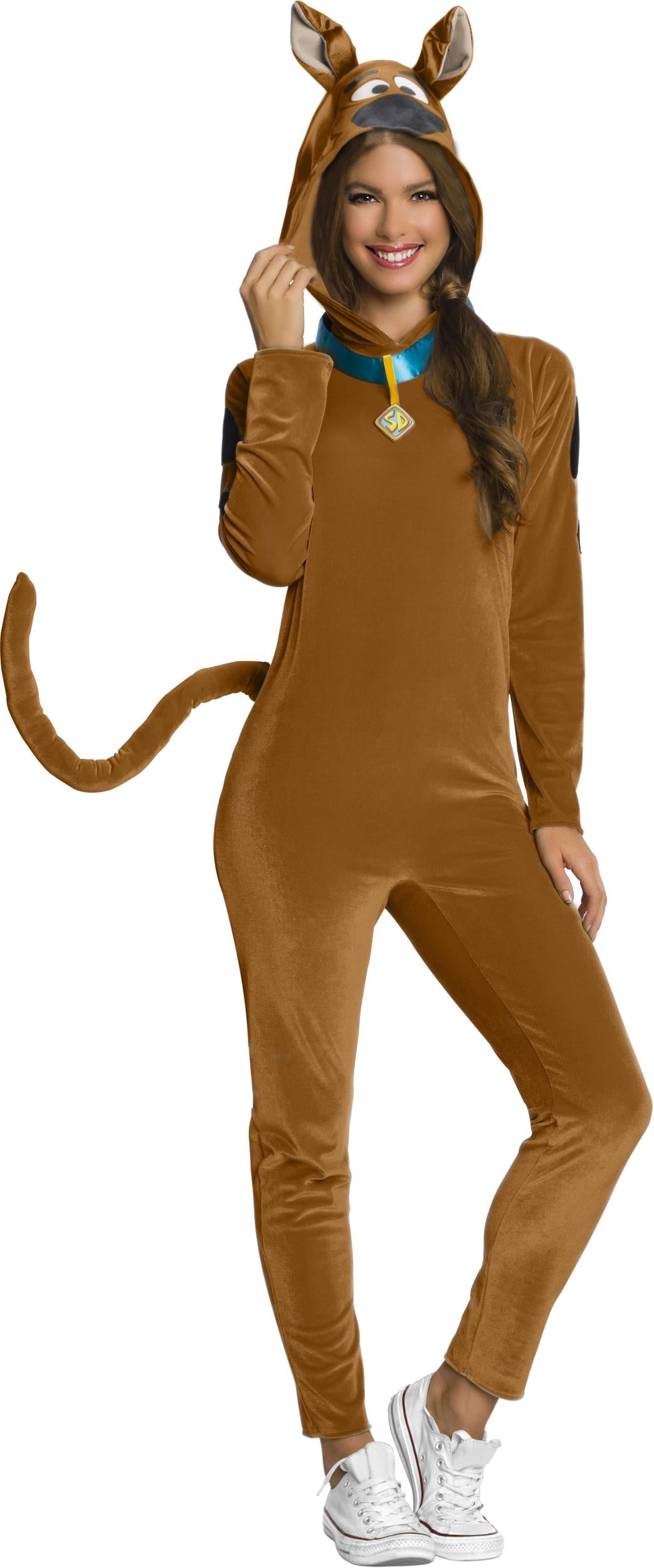 Scooby Doo Adult Pajama Jumpsuit with Hood Costume Small