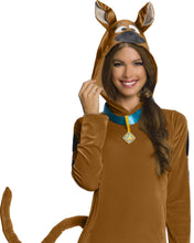 Load image into Gallery viewer, Scooby Doo Adult Pajama Jumpsuit with Hood Costume Large
