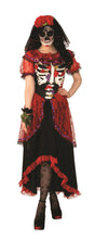 Load image into Gallery viewer, Day of The Dead Ballroom Skeleton Gown Adult Costume Large
