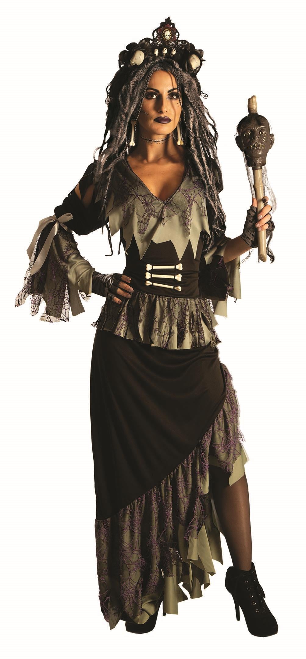 Wicked Witchy Doctor Gothic Voodoo Princess Costume
