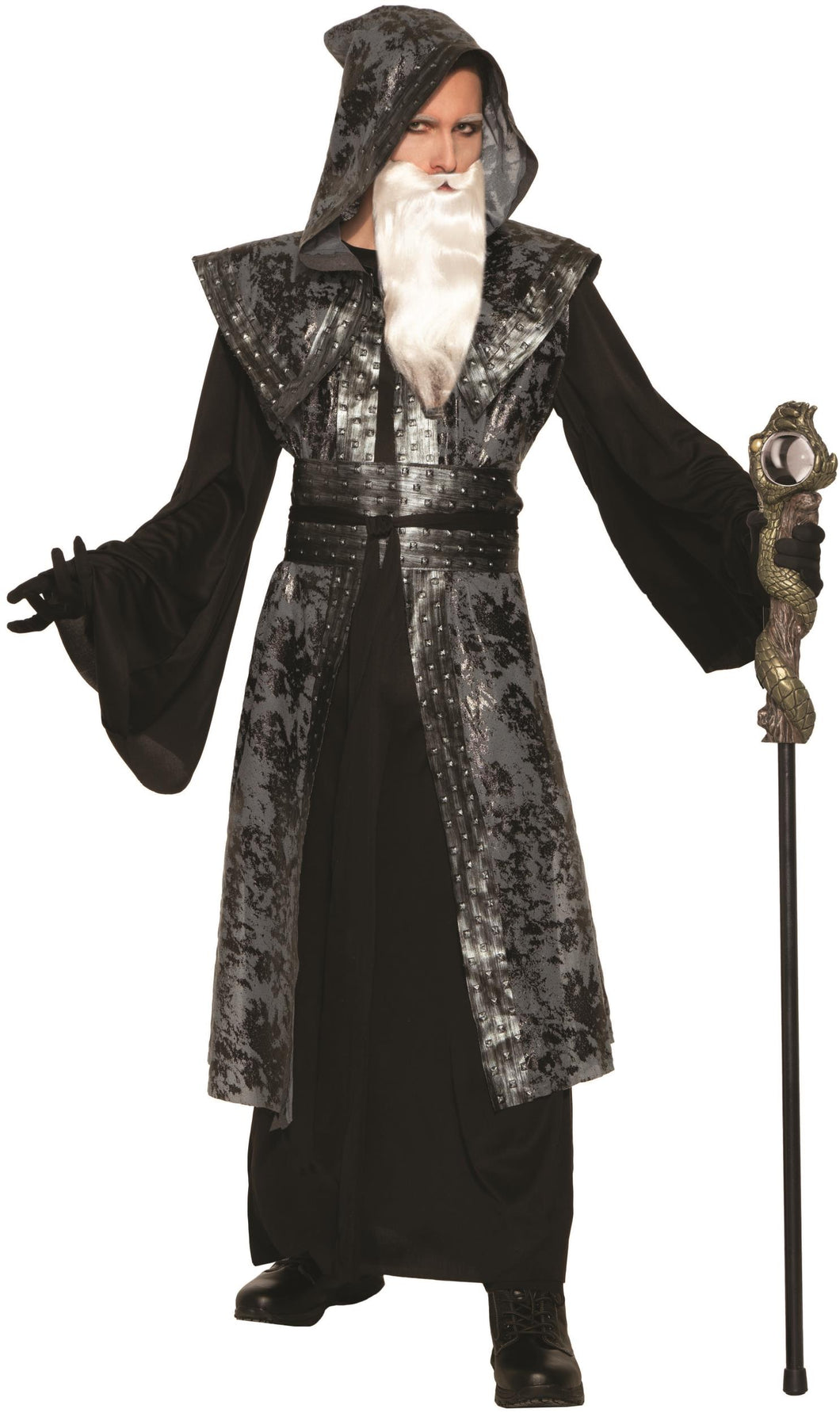 Dark Wizard Robe Black Witch Adult Costume Standard