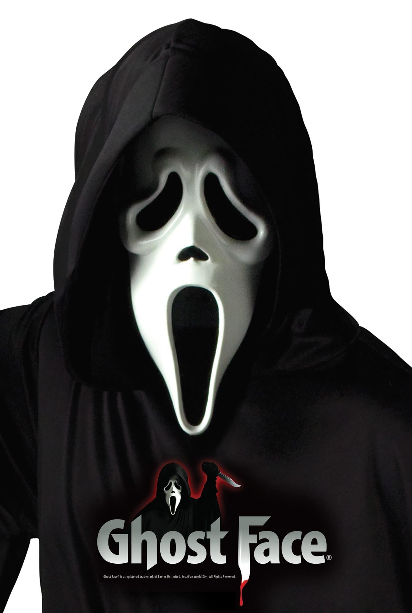 Fun World Scream Ghost Face Vinyl Character Costume Mask