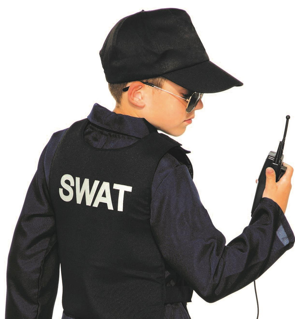 Police Swat Navy Blue Jumpsuit Costume Small 4-6
