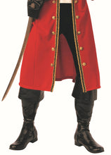 Load image into Gallery viewer, Pirate Captain Hook Red Coat Adult Mens Costume Size Standard
