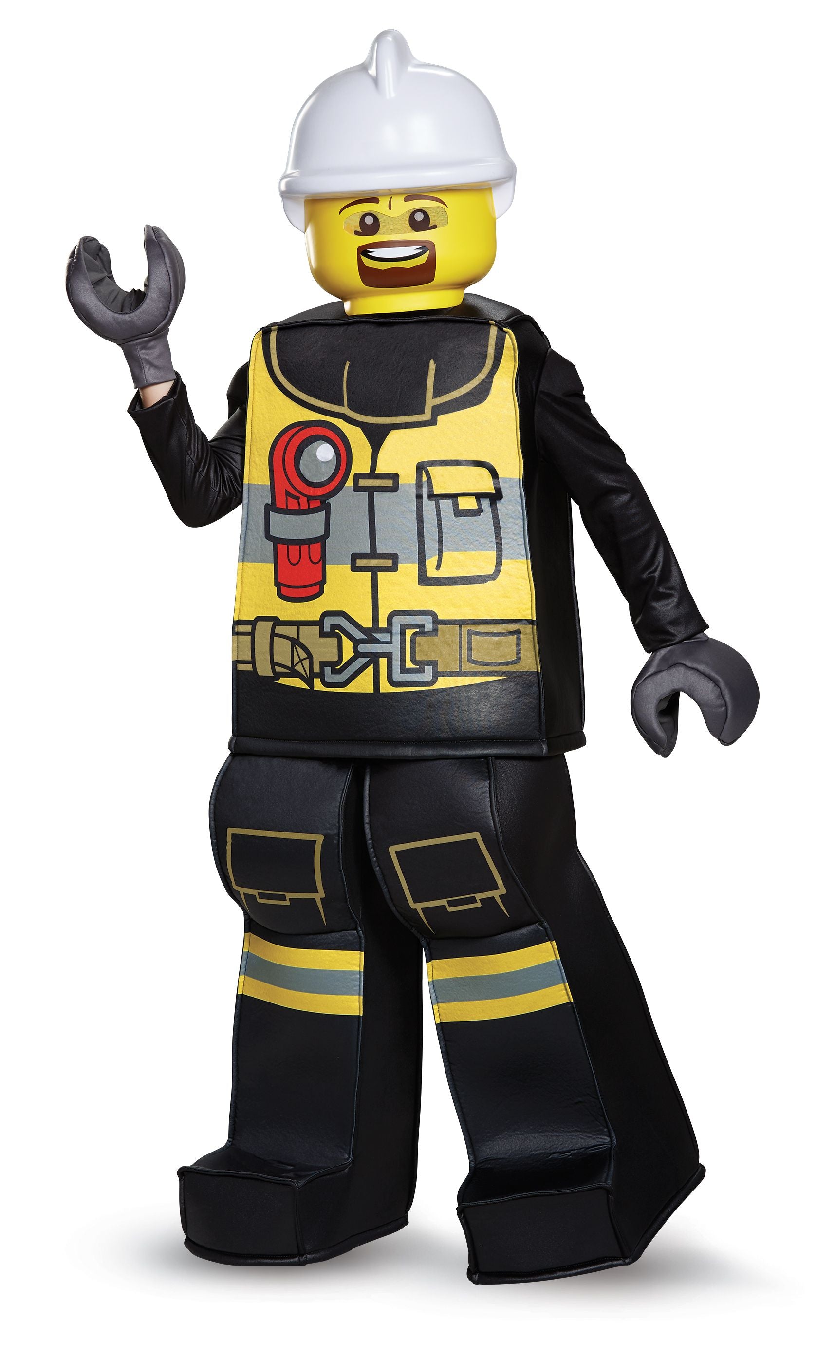 Lego Firefighter Boys Costume Large 10-12