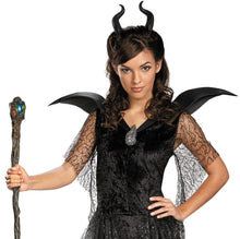 Load image into Gallery viewer, Maleficent Christening Black Disney Gown Deluxe Teen Costume 7-9

