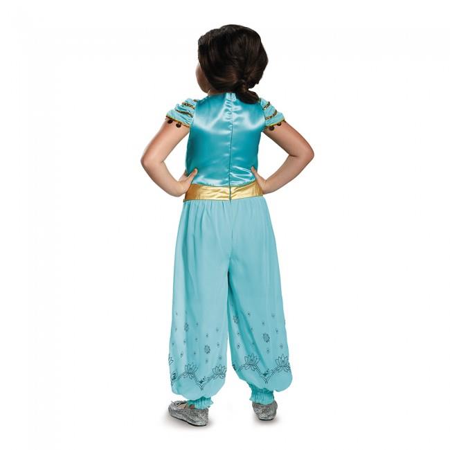 Jasmine Teal Aladdin Disney Prestige Princess Girl Costume Medium 7-8