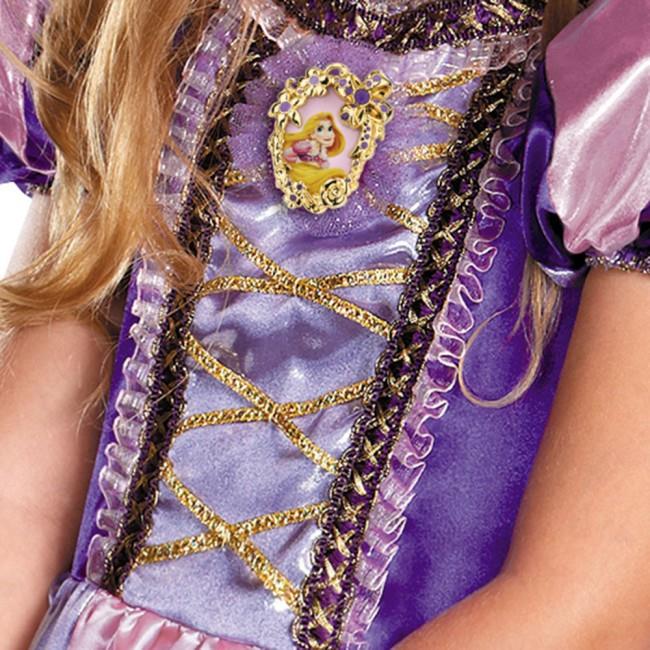 Disney's Tangled Rapunzel Sparkle Classic Girls Costume Medium 7-8