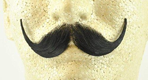 Black Human Hair Handlebar Moustache 2013