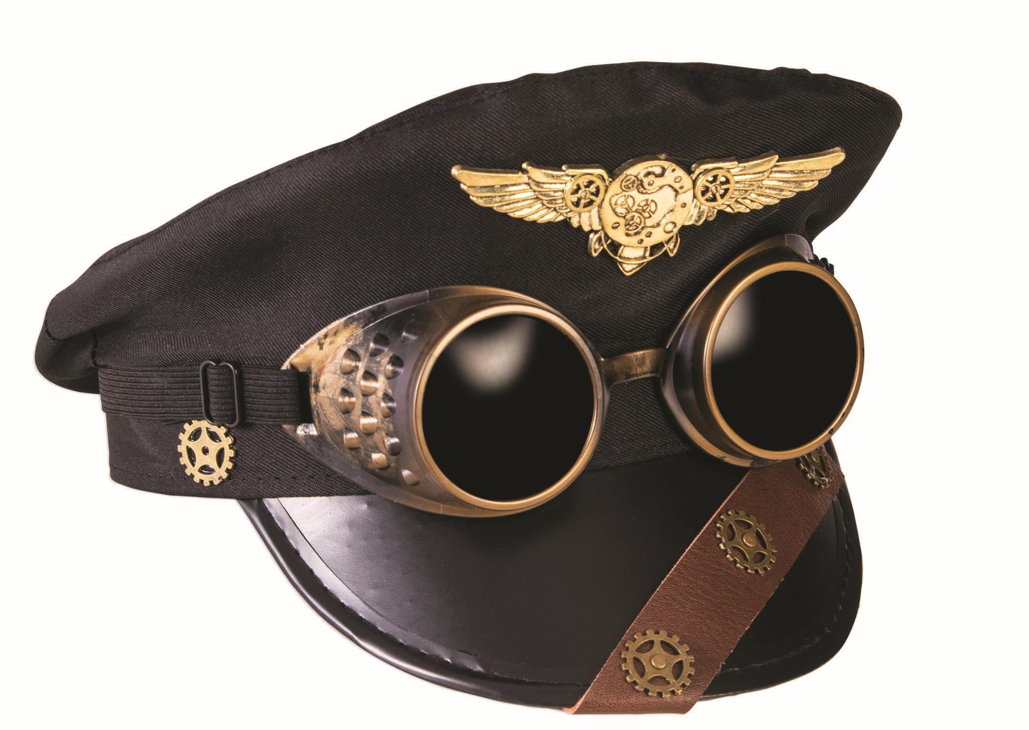 Steampunk Police Pilot Captains Hat Costume Hat