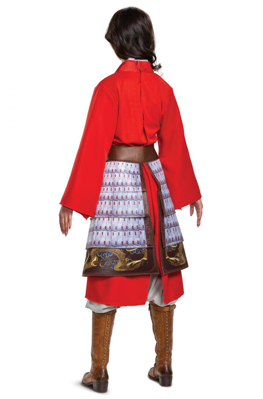 Mulan Hero Red Dress Deluxe Costume Adult X-Large 18-20