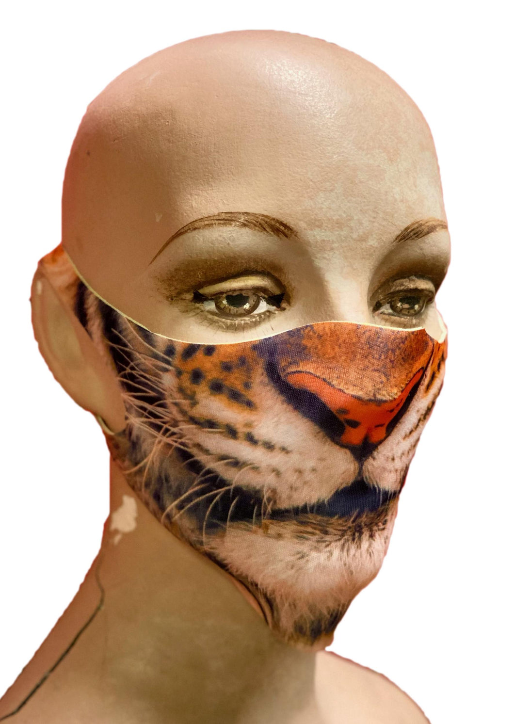 Child Reusable Halloween Face Cover Tiger Design Cute Face Mask