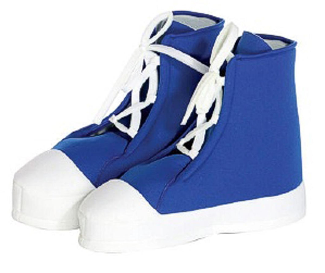 Blue High Top Shoe Covers Great for Hip Hop gag or Clown