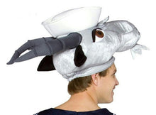 Load image into Gallery viewer, Navy Goat Hat Head Piece Military Mascot Adult
