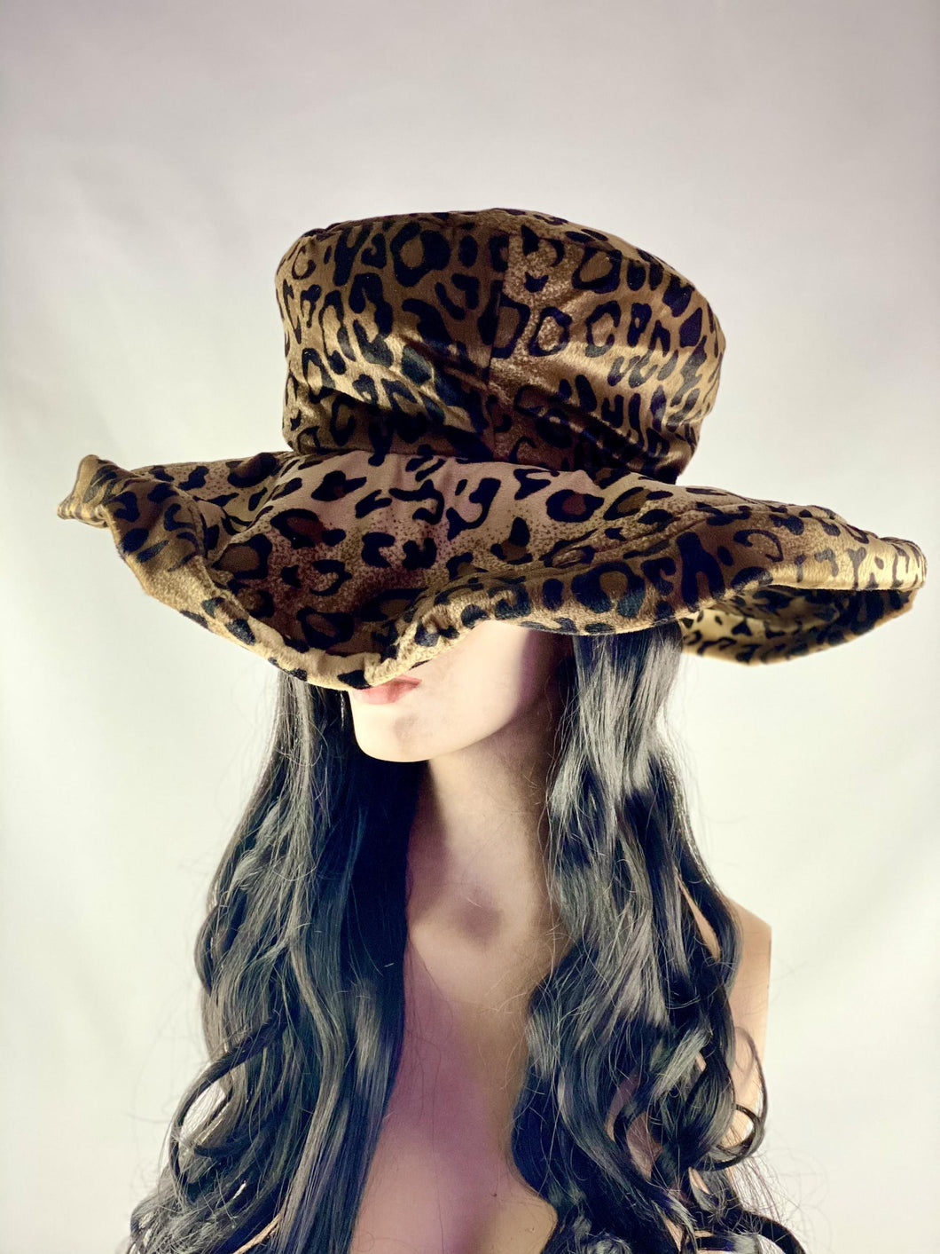 Cheetah Leopard Print Pimpette Lady Pimp Costume Hat