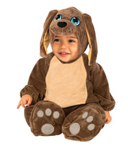 Load image into Gallery viewer, Brown Puppy Jumpsuit Costume Infant 6-12 Months
