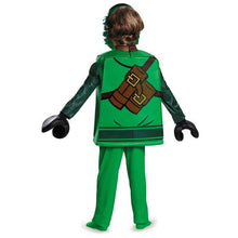 Load image into Gallery viewer, Disguise Deluxe Lloyd Lego Ninjago Costume, Green, Small (4-6)
