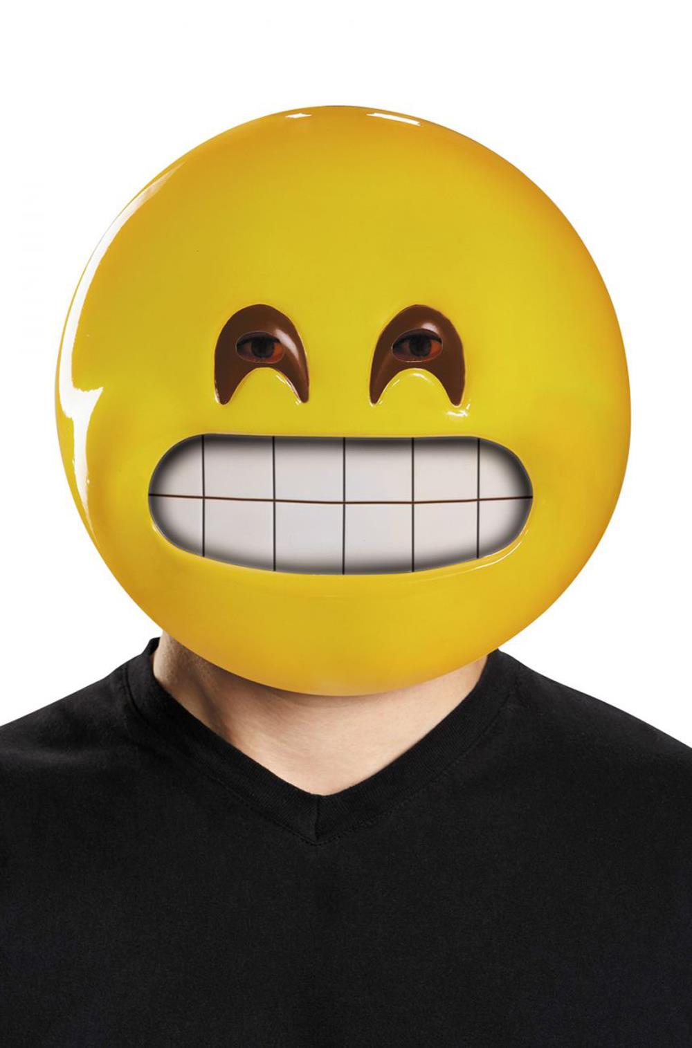 Grin Smiley Face Emoticon Emoji Adult Mask