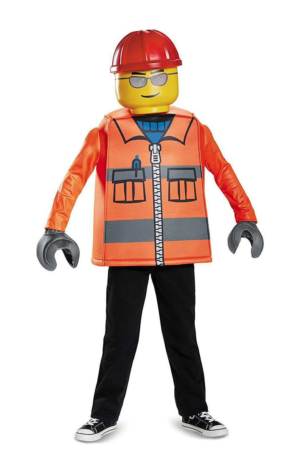 Disguise Classic Lego Construction Costume, Medium 7-8