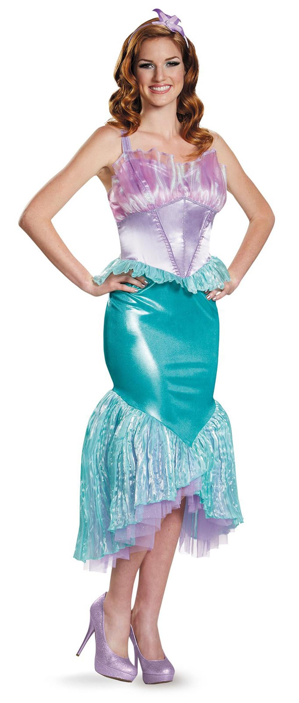 Ariel Little Mermaid Deluxe Costume Adult Small 4-6