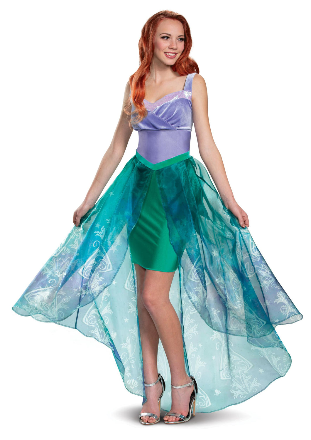 Ariel Deluxe Little Mermaid Disney Woman's Costume Adult Medium 8-10