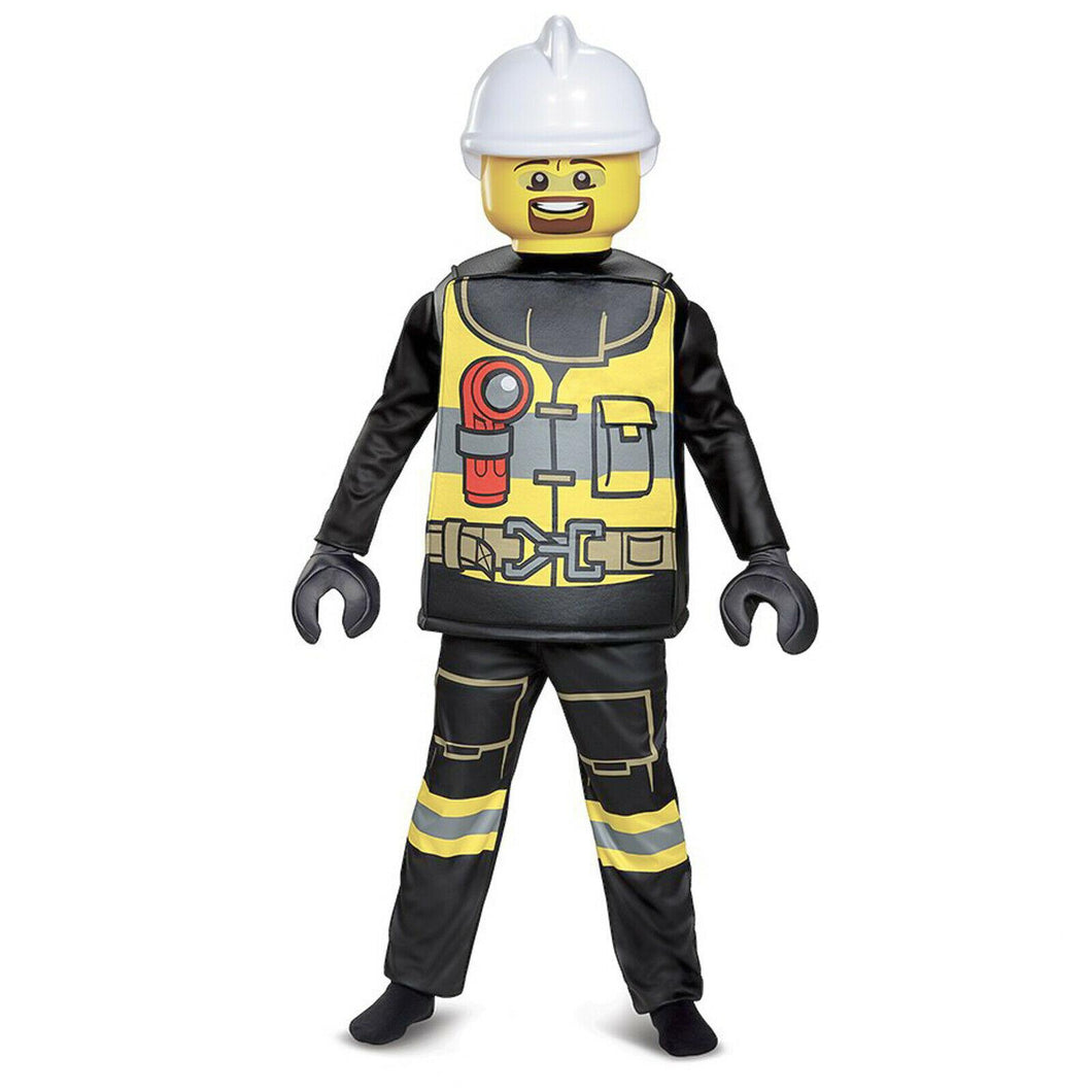Lego Firefighter Deluxe Child Costume Medium 7-8