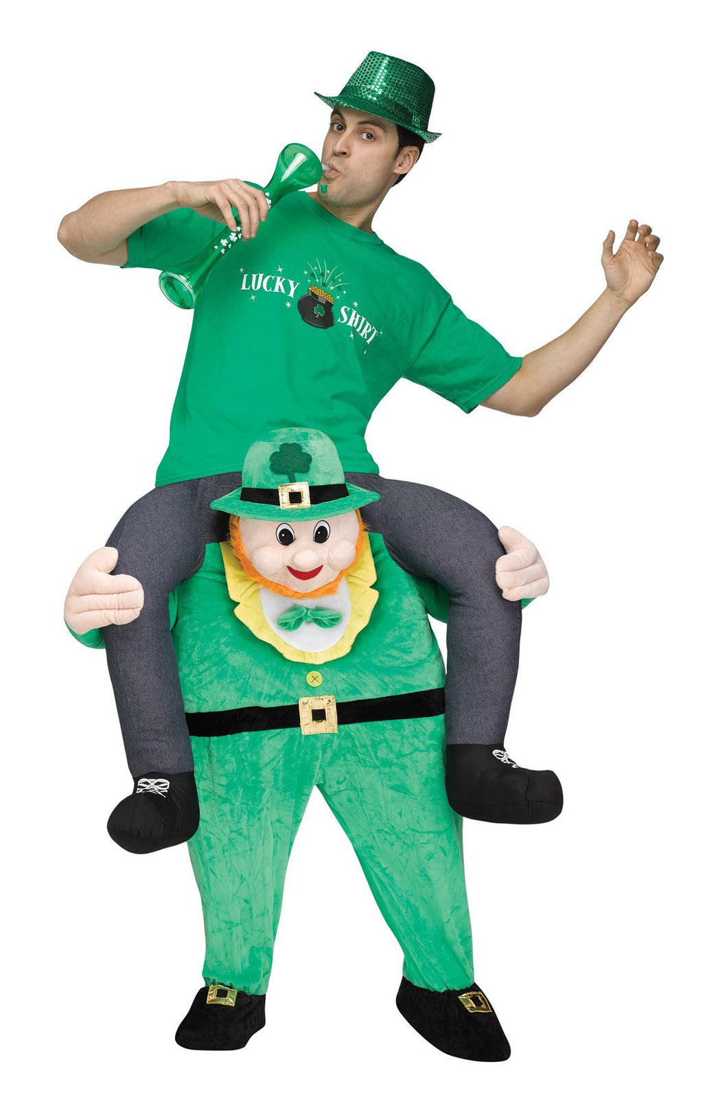 Carry Me Leprechaun St Patrick's Day Adult Costume