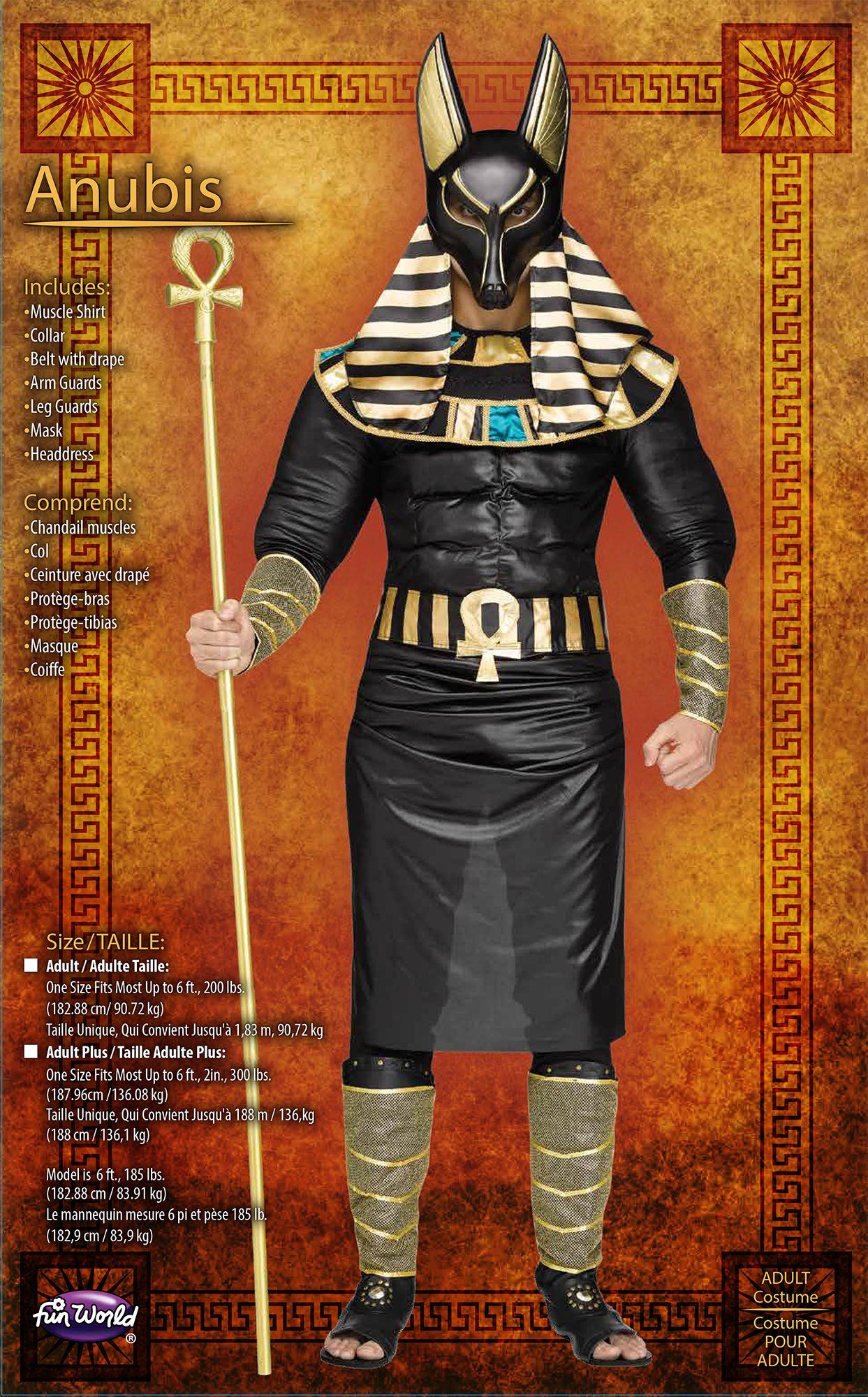 Anubis Ancient Egyptian Jackal Deity Adult Costume