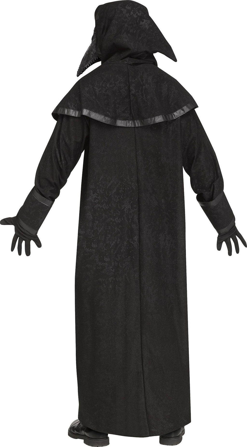 Black Plague Doctor Robe and Mask Adult Costume