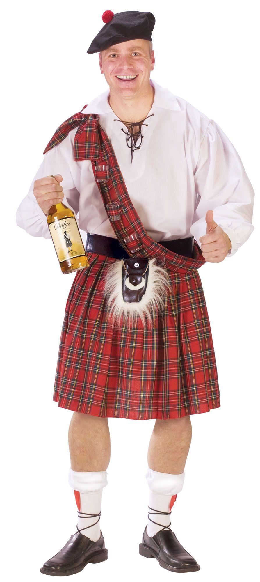 Fun World Adult Scottish Kilt Halloween Adult Costume