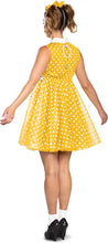 Load image into Gallery viewer, Gabby Yellow Polka Dot 50&#39;s Dress Toy Story Adult Halloween Costume Medium 8-10
