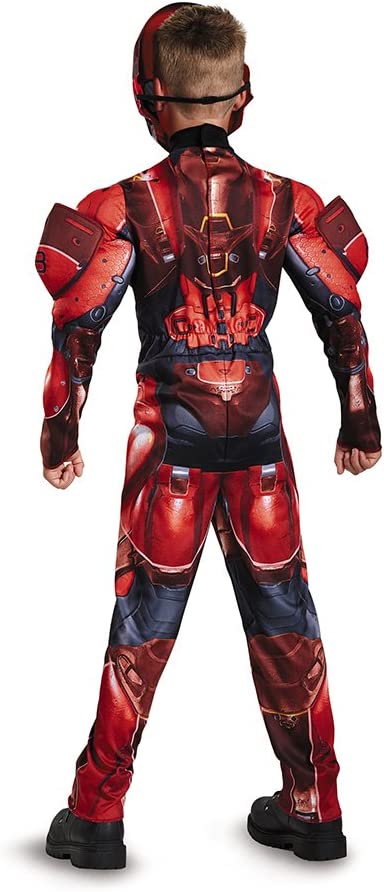 Halo Red Spartan Muscle Child Costume Small 4-6
