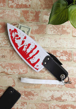 Load image into Gallery viewer, Bloody Killer Butcher Knife Purse Accessory
