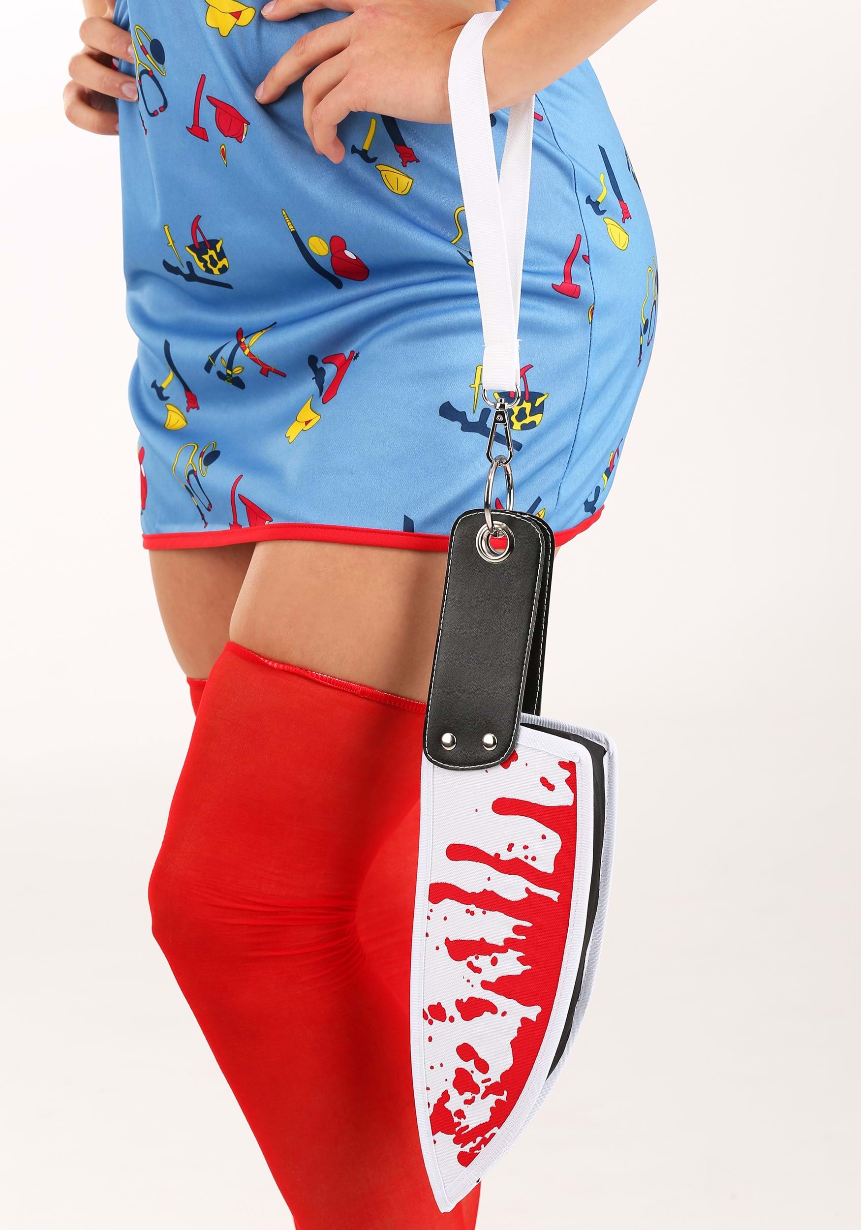Bloody Killer Butcher Knife Purse Accessory
