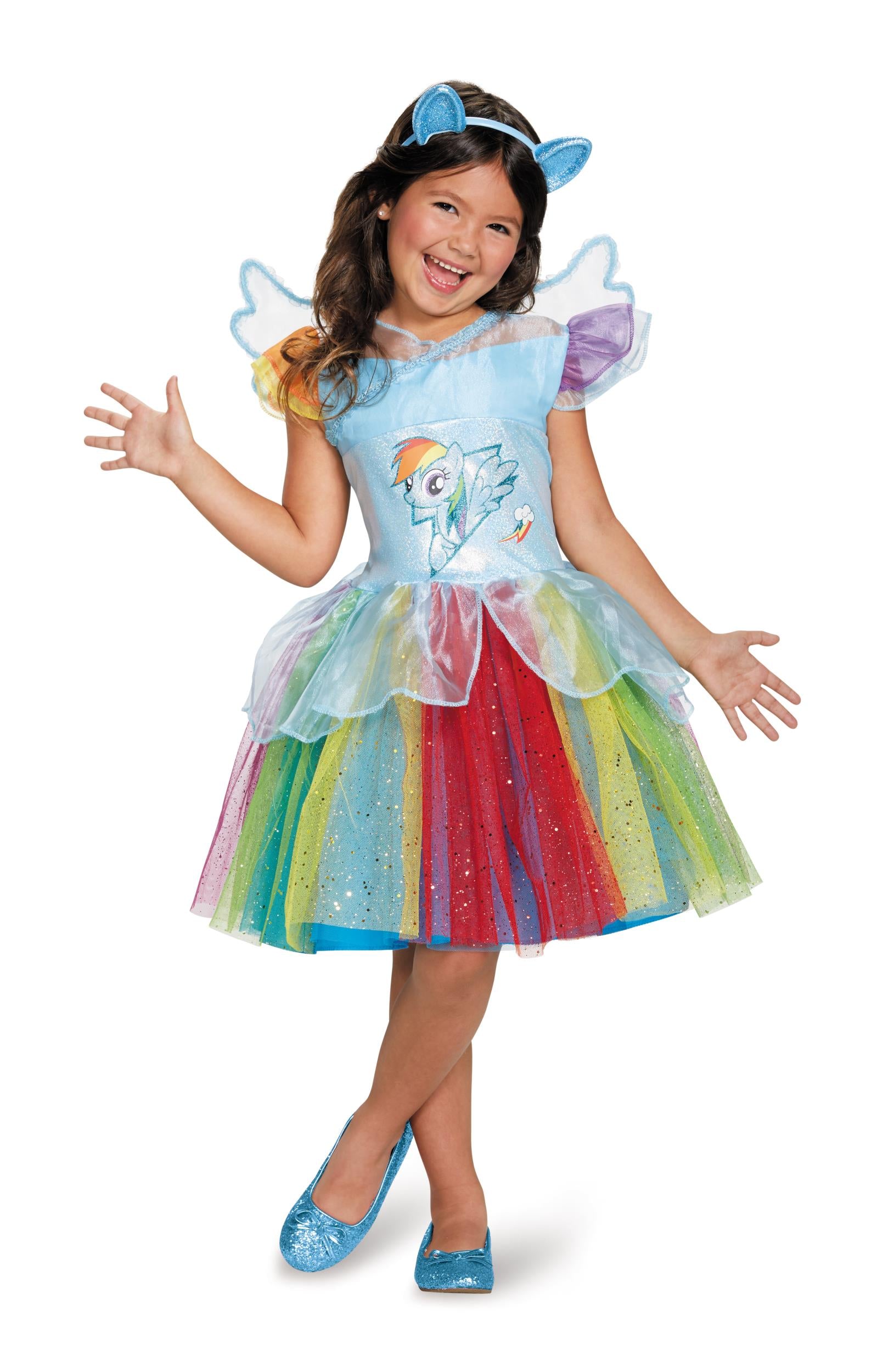 Rainbow Dash Tutu My Little Pony Deluxe Girls Costume